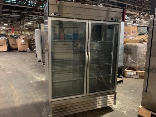 Berg BGE-43RGHC Glass Door Reach in Refrigerator. For Repair or Parts - Lot 241