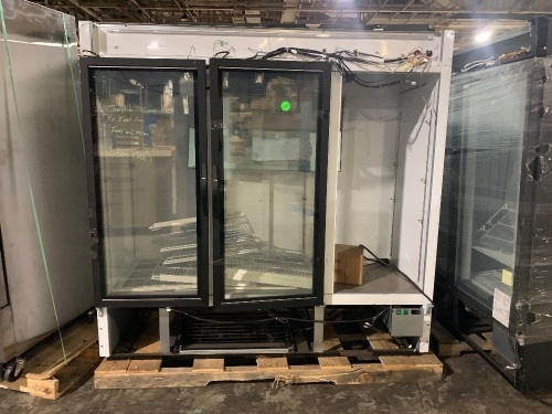 Maxx Cold MXM3-72F 81" Triple Glass Door Merchandiser Freezer, Free Standing, 72 Cu. Ft. Untested - Lot 251