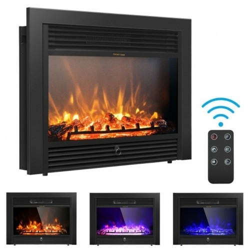 28.5 Inch Recessed Mounted Standing Fireplace Heater With 3 Flame Option  - Lot 301