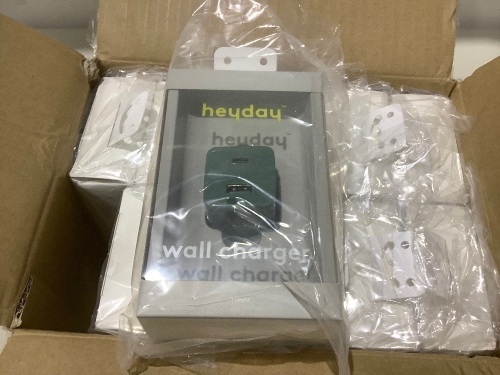 Case of (12) Heyday Wall Chargers  - Lot 655