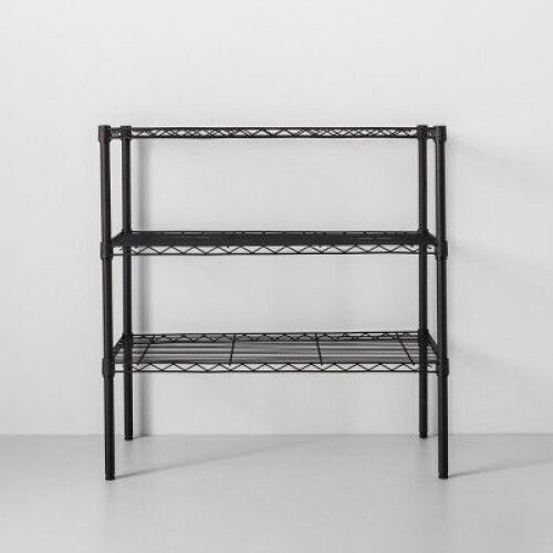 3 Tier Wide Metal Shelving Unit  - Lot 773