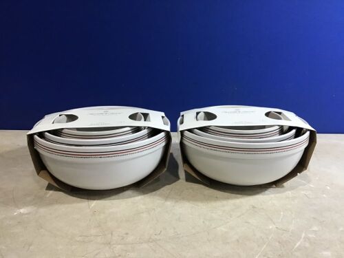 Case of (2) 3 Piece Stoneware Mixing Bowls - Lot 1050