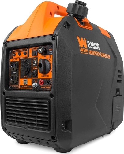 WEN 56235i Super Quiet 2350-Watt Portable Inverter Generator with Fuel Shut Off, CARB Compliant, Ultra Lightweight - Doesn't Power On   - Lot 140