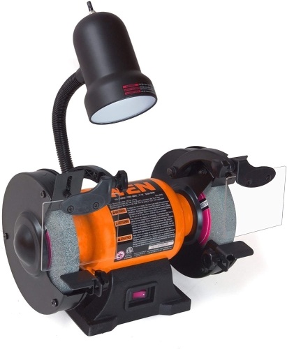 WEN BG4276 2.1-Amp 6-Inch Single Speed Bench Grinder with Flexible Work Light - Used - Lot 253