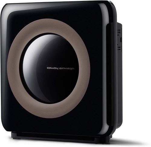 Coway Airmega AP-1512HHS App-Enabled Smart Technology, Compatible with Amazon Alexa True HEPA Air Purifier, 16.8 x 18.3 x 9.8, Black/Silver  - Lot 170