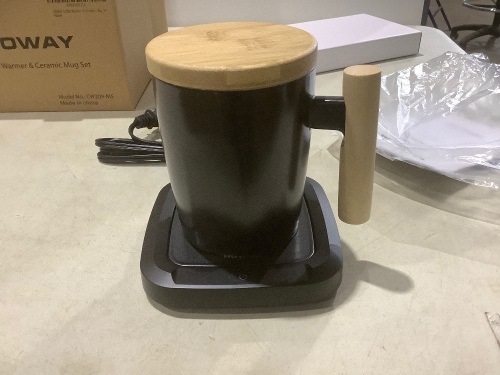 Lot of (4) Howay Coffee Warmer & Ceramic Mug Sets  - Lot 457