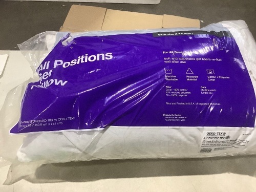 Microgel All Positions Bed Pillow - Lot 1178