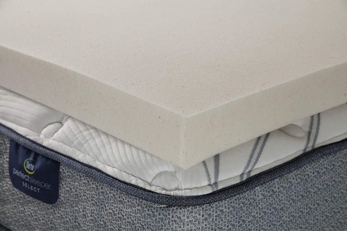 Serta CopperGel 3-in Memory Foam Mattress Topper, Full   - Lot 1176