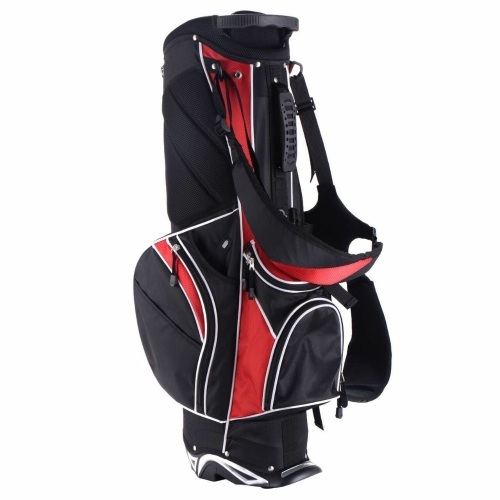 Golf Stand Cart Bag w/ 6 Way Divider Carry Pockets  - Lot 713