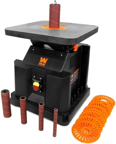 WEN AT6535 3.5-Amp Oscillating Spindle Sander with Extra Large Beveling Table Top - Used  - Lot 23