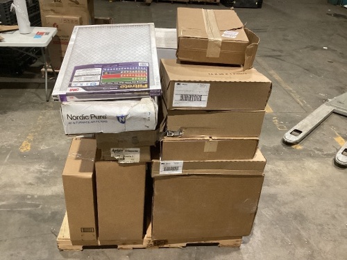 Pallet of New & E-Comm Return Air Filters - Multiple Sizes - Lot 389