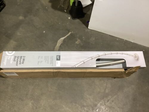 Case of (3) 2-Way Mount Curved Shower Rods, 50"-72"  - Lot 120