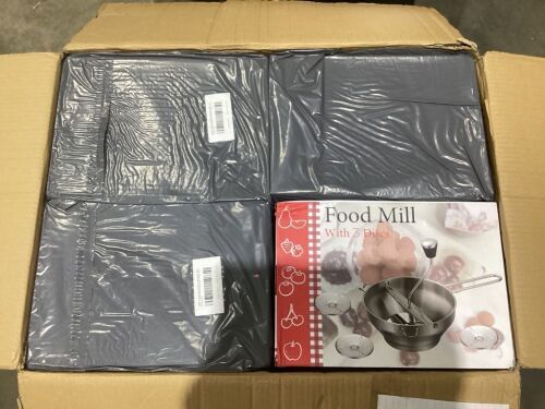 Case of (12) Stainless Steel Food Mill with 3 Discs - Lot 599
