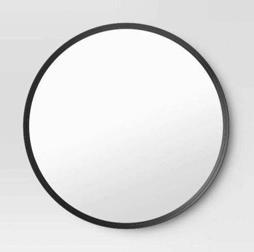 30" Flush Mount Round Decorative Wall Mirror - Lot 259