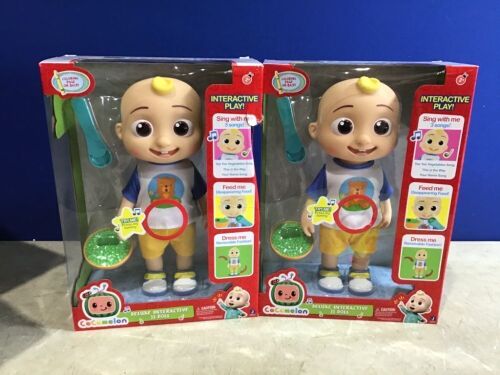 Lot of (2) CoComelon Deluxe Interactive JJ Doll Plush - Lot 748