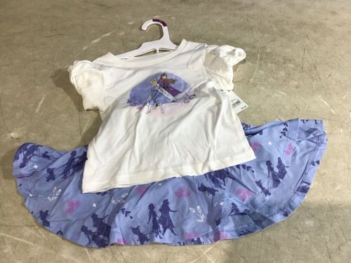 Case of Girls Frozen 2 Piece Skort & Shirt, Size 3T - Lot 972