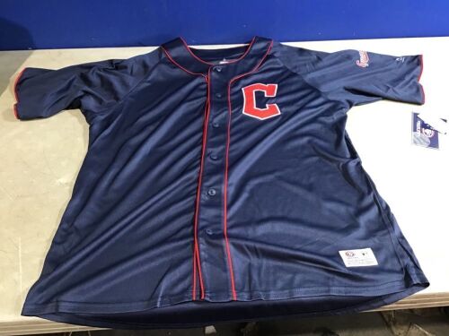 Case of (7) Cleveland Guardians Men's Button-Down Jersey, XL  - Lot 1120