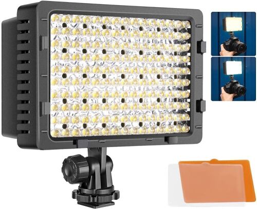 Lot of (2) NEEWER 160 LED CN-160 Dimmable Ultra High Power Panel Digital Camera / Camcorder Video Light - Lot 1072