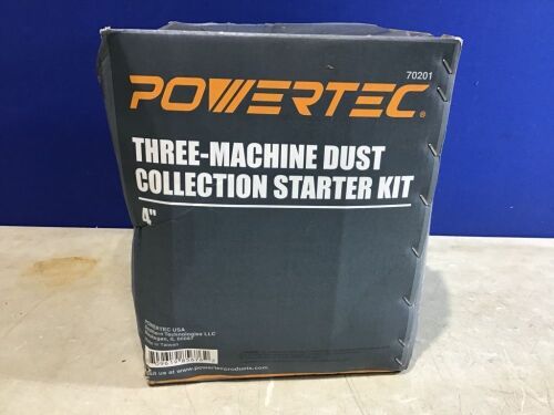Powertec 4" Three-Machine Dust Collection Starter Kit - Lot 1071