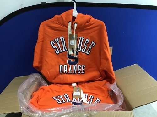 Case of (8) Syracuse University Hoodies, Size L 12/14 - Lot 854