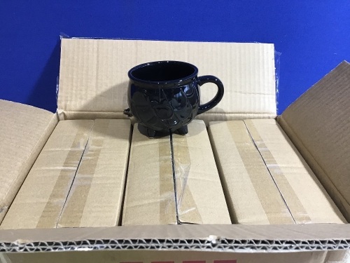 Case of (6) Threshold Stoneware Cauldron Mug 12oz  - Lot 1203