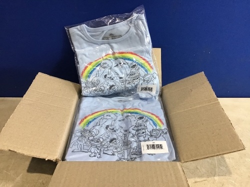 Case of (12) Toddler Sesame Street 'One Big Family' Short Sleeve Graphic T-Shirt, Size 4T - Lot 843