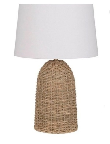 Seagrass Table Lamp Natural - Threshold, New - Lot 86