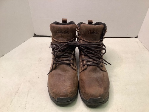 Men's Leather Work Boots, 11, Ecommerce Return, Dirty - Lot 148