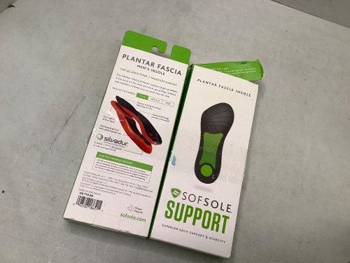Lot of (2) Pantar Fascia Men's Insole, Ecommerce Return - Lot 330