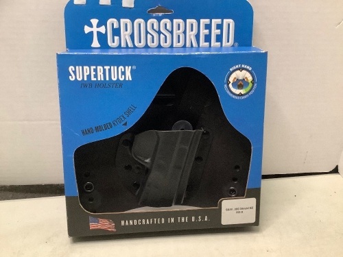 Cross Breed Right Hand Supertuck IWB HOlster, S&W .380 Shield EZ, Ecommerce Return - Lot 363