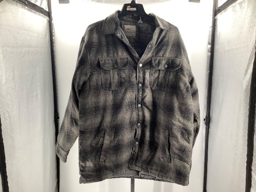 Bob Timberlake Plaid Insulated Flannel, Button Broken, Ecommerce Return - Lot 501