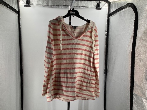 Natural Reflections Stripe Hoodie, Large, Appears New - Lot 523