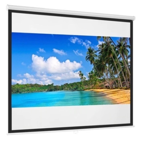 Diagonal 1:1 HD Pull-Down Manual Projector Screen, 119in - Lot 513