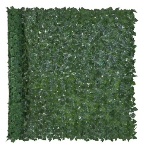 Outdoor Faux Ivy Privacy Screen Fence, Set of 2, Green, 96x72in - Lot 525