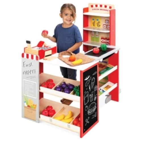 Kids Pretend Play Grocery Store Supermarket Toy Set w/ Accessories - Lot 571