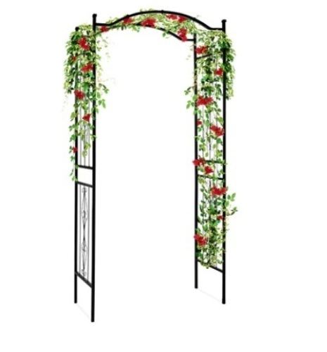 Steel Garden Arch Arbor Trellis for Climbing Plants, 92in - Lot 584