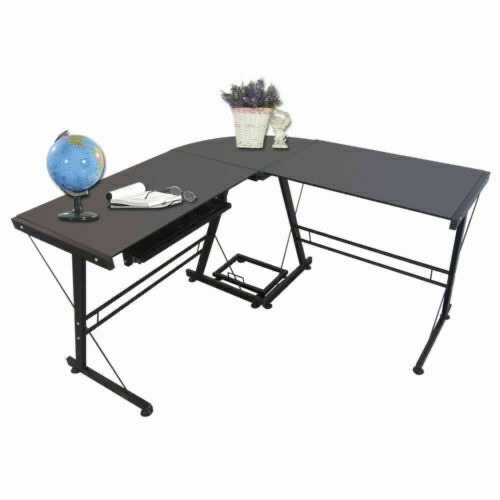 Modular Wooden Sectional L-Shaped Workstation - Lot 799