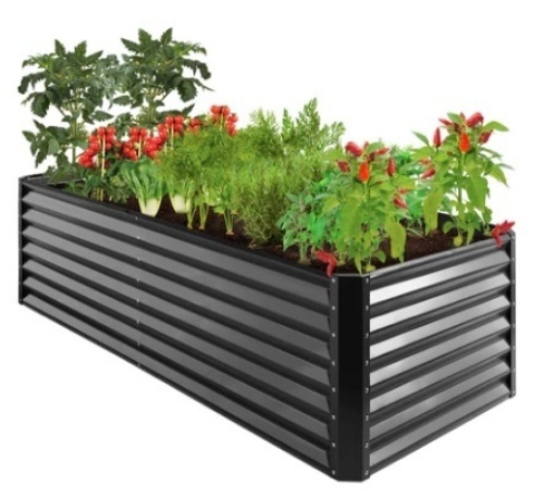 Outdoor Metal Raised Garden Bed, 8x4x2ft - Lot 641