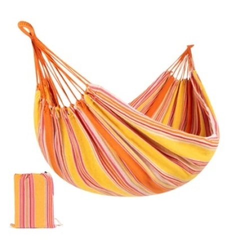 2-Person Brazilian-Style Double Hammock w/ Portable Carrying Bag, Sunset - Lot 644