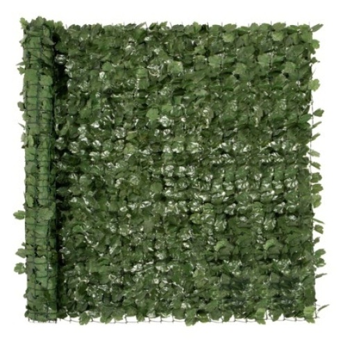 Outdoor Faux Ivy Privacy Screen Fence, Green, 94x59in - Lot 649