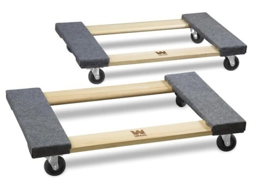 WEN DL1830 1320 lbs. Capacity 18 in. x 30 in. Hardwood Furniture Moving Dolly, Two Pack - Lot 28