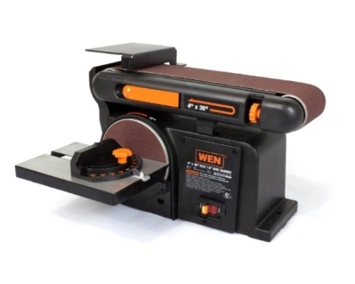 WEN 6502T 4.3-Amp 4 x 36 in. Belt and 6 in. Disc Sander with Cast Iron Base - Lot 63