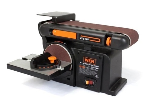 WEN 6502T 4.3-Amp 4 x 36 in. Belt and 6 in. Disc Sander with Cast Iron Base - Lot 65