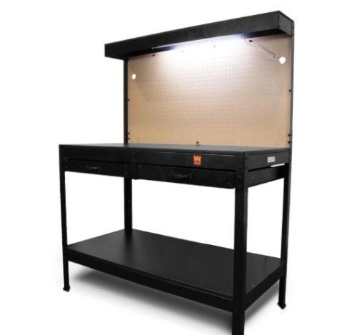 WEN WB4723T 48-Inch Workbench w/ Power Outlets & Light - Lot 42