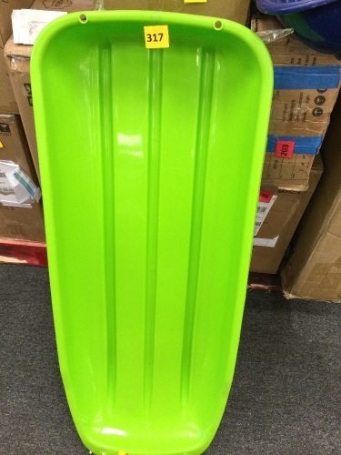 48in Kids Toboggan Snow Sled Board w/ Pull Rope, Curved Edges - Lot 317