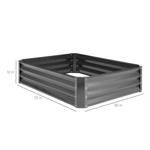 Outdoor Metal Raised Garden Bed for Vegetables, Flowers, Herbs - Lot 3095