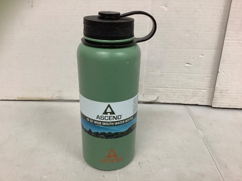 Ascend 32oz Wide Mouth Water Bottle, E-Commerce Return - Lot 429