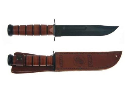 Ka-Bar USMC Straight Edge, Appears New - Lot 478