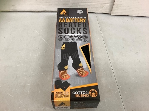 Unisex Heated Socks, L/XL, Powers Up, Appears New - Lot 543