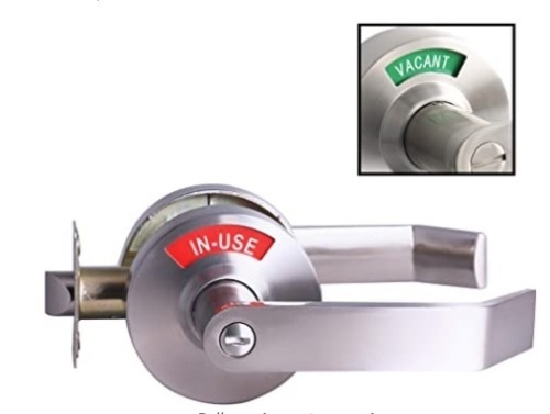 Bathroom Privacy Lever Lock with Large Indicator, E-Commerce Return - Lot 568
